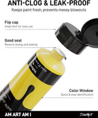 JusArt Yellow Acrylic Paint, 8.45oz/250ml Large Tube, Heavy Body Rich Pigment - Image 7