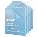KINLINK 12x16 Plexiglass Sheets 1/8 inch Thick, 3mm Clear PET Plastic Sheet by KINLINK