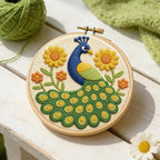 INFUNLY Peacock Flower Punch Needle Kit - Image 4
