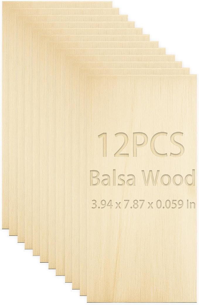 Balsa Wood Sheets 1/16" Thick by BARSHASPACE