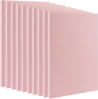 MOUYAT 10 Pack 8 x 6 Inch Pink Rubber Carving Blocks, Rubber Linoleum Block by MOUYAT