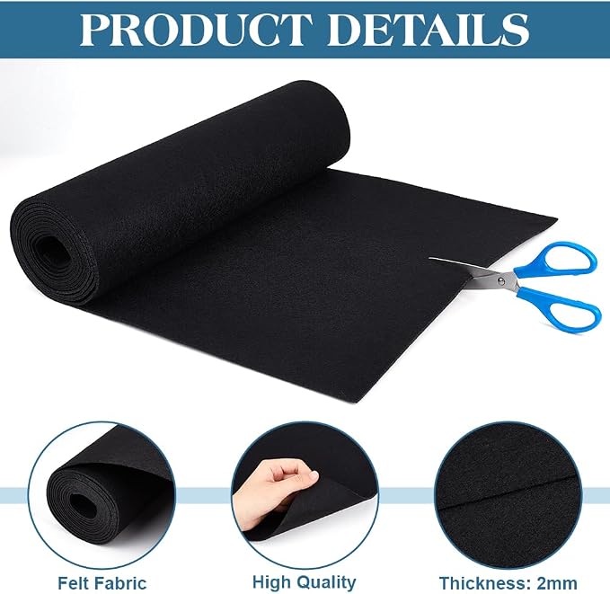BENECREAT Felt Roll, 118x15.7inch Nonwoven Felt Roll - Image 4
