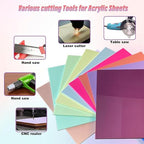 10 Colors Cell Cast Acrylic Sheets 1/8inch 8x8 200x200mm Plexiglass Sheets | - Image 7
