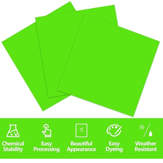 3 Pcs Green 12 x 12 x 1/8 Inch Acrylic Sheets | Laser Cutting Plastic - Image 4