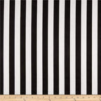 Richland Textiles 1 in. Stripe Black/White Fabric By The Yard by Richlin+Fabrics
