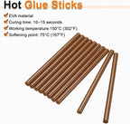HARFINGTON 10pcs Hot Glue Sticks 0.43" Dia x 9.84" Long EVA Mini Hot Melt - Image 4