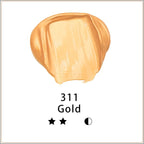 Artecho Gold Acrylic Paint 500ml / 17oz Large Bottle | Semi Glossy Finish - Image 2