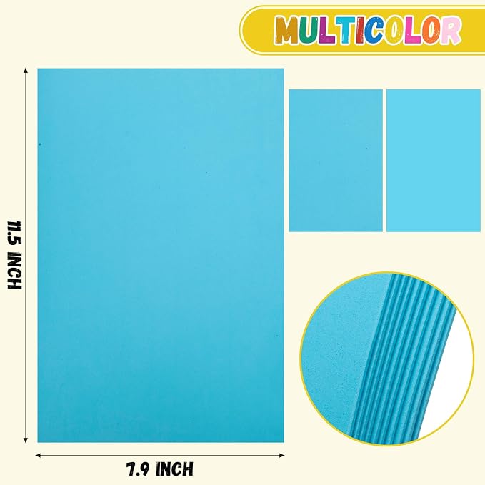 10 Pack Eva Foam Sheets Craft 8 x 12 inch | Foam Paper - Image 2