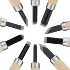 10pcs Professional Wood Carving Chisel Set - Image 7