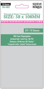 Sleeve Kings Betrayal at House on the Hill Compatible Card Sleeves – 58x108mm by SleeveKings