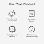 Cricut Premium Permanent Vinyl Roll, Dishwasher-Safe & Fade-Proof, Compatible - Image 3