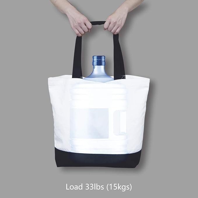 TOPDesign 3-Pack Super Strong Large 12oz Cotton Canvas Tote Bags, Reusable - Image 6