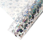 HYANG Transparent Love PVC Super Clear Holographic Vinyl Faux Leather Sheets 1 by HYANGHAVEPUPVCALLLEATHER