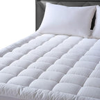 EASELAND RV Short Queen Mattress Pad Pillow Top Quilted Fitted Cooling Mattress - Image 9