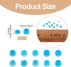FASHEWELRY 100Pcs Natural Agate Cabochons Flat Back Gemstone Cabochons 4mm Half - Image 6