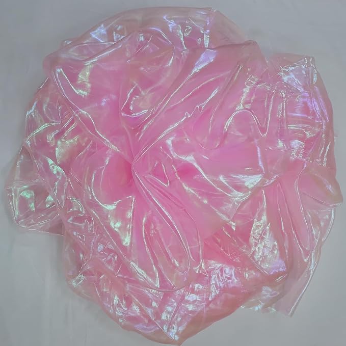 Light Pink Iridescent Organza Fabric - Image 8