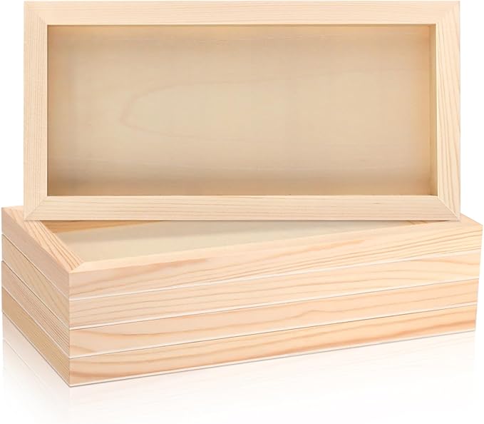 FSWCCK 5 Pack 6 x 12 inch Wood Panel Boards, Unfinished Wood Canvas Panels by FSWCCK
