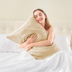 BEDELITE Satin Body Pillow Cover, Super Soft and Cooling Body Pillow Pillowcase - Image 2