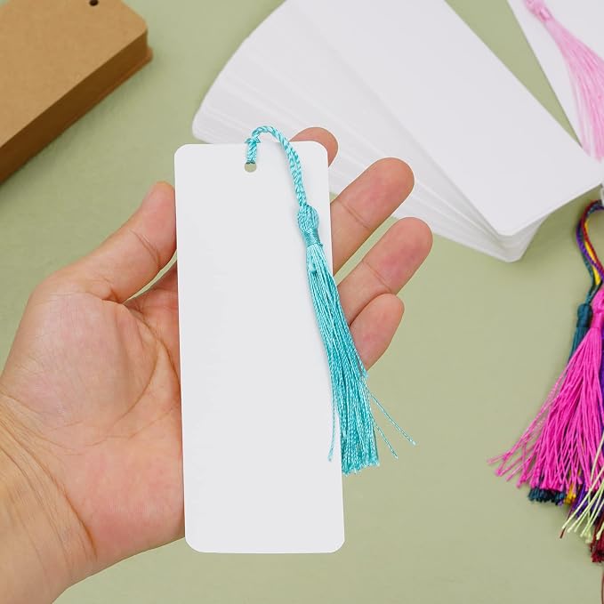 choyaxo 60 Pcs Kraft Paper Blank Bookmarks - Image 5