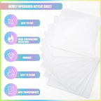 Pangda 100 Pcs 4'' x 4'' Clear Acrylic Sheets Squares Acetate Sheets - Image 4