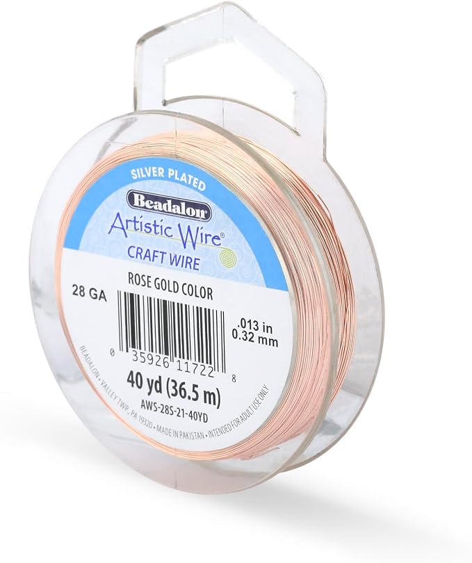 Artistic Wire, 28 Gauge Silver Plated Tarnish Resistant Colored Copper Craft by ArtisticWire
