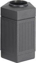 Safco Canmeleon Trash Can, 30 Gallons, Indoor and Outdoor Use, Durable & Weather-Resistant Commercial Garbage Can, Black