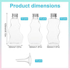 Pafeooui 45 Pack 2.5 Oz Plastic Sand Art Bottles - Image 2