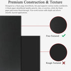 Fuxi Black Sketchbook 11x14 Inches, 60 Sheets, Hard Cover Spiral Bound | Black - Image 3