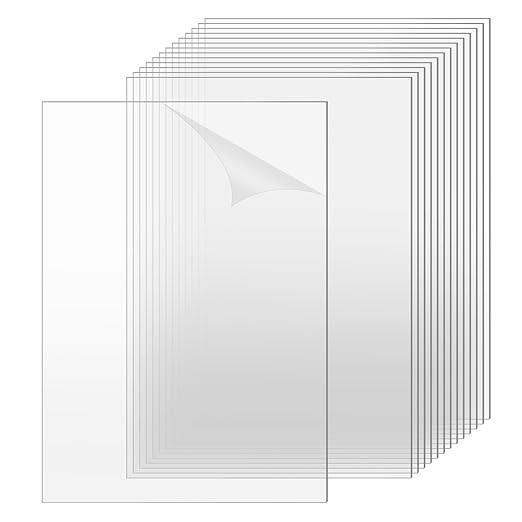 TKOnline 15 PCS Plexiglass Sheets, Invitations, Poster Frames Plastic Board by TKOnline