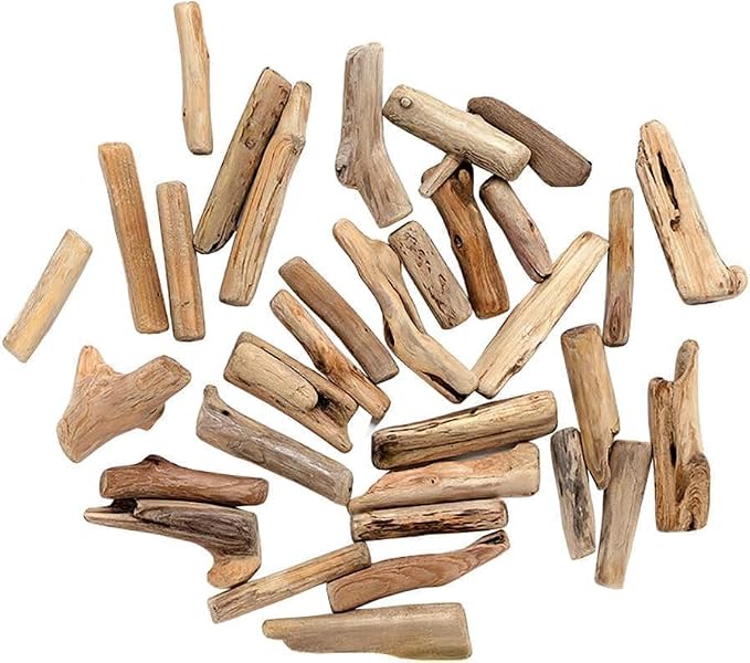 20Pcs Natural Driftwood Pieces by Unknown