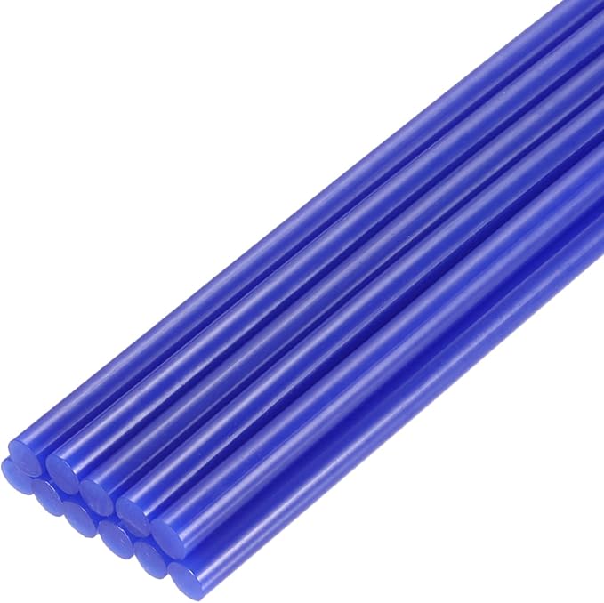 uxcell Mini Hot Glue Sticks for Glue Gun 7mm x 200mm Dark Blue 12pcs by uxcell
