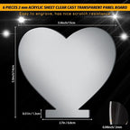 6 Pieces 2 mm Acrylic Sheet Transparent LED Film - Image 2