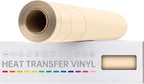 VinylRus Heat Transfer Vinyl-12” x 20ft Pale Peach Iron on Vinyl Roll by VinylRus