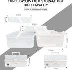 Creahaus 13 inch Art Craft Organizer Storage Box - Image 2