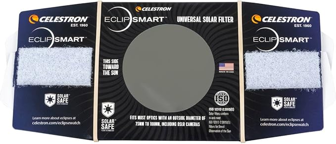 Celestron – EclipSmart Safe Solar Eclipse Telescope and Camera Filter – Meets - Image 6