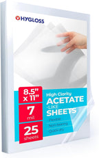 Hygloss 8.5" x 11" Acetate Paper by HyglossProductsInc