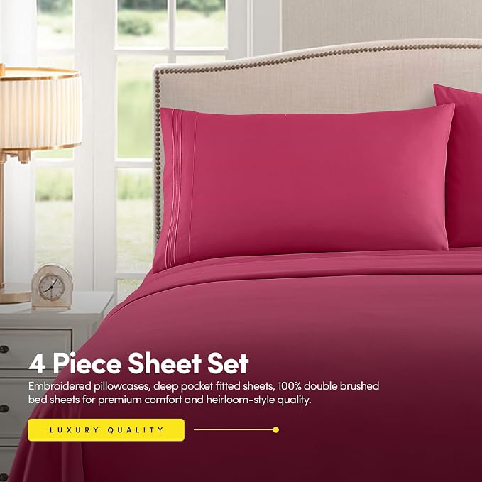 King Size Sheet Set with Built-in Sheet Straps - Image 2