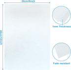 12 Pcs White Felt Sheets, 8 x 12 Inch, 1mm Thick | Felt Fabric - Image 3