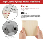 ilauke Wood Squares 5x5 Inch, Wooden Squares - Image 2
