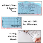 T-Shirt Ruler Guide, Neckline Heat Press Alignment Tool - Image 2