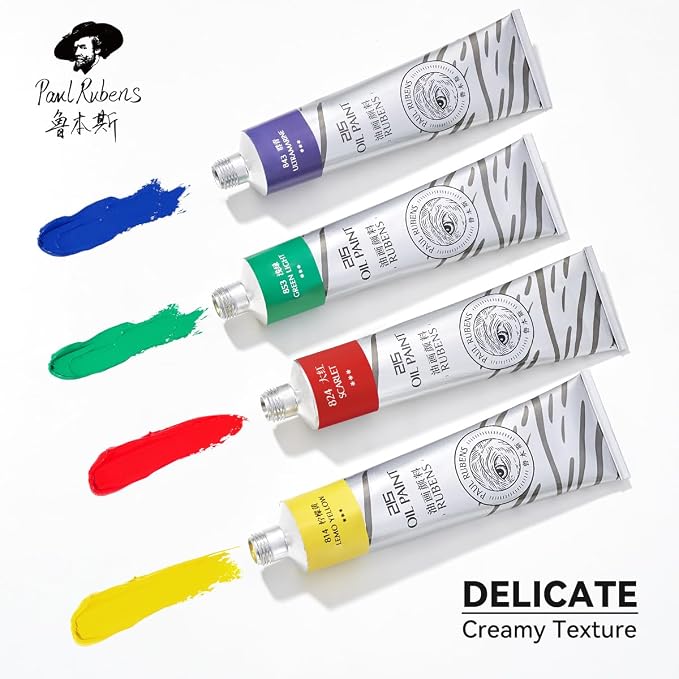 Paul Rubens Oil Paint, 10 Basic Colors*170 ml LargeTubes, Professional Oil - Image 8