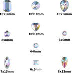 1200 Pcs AB Rhinestones for Bedazzling, Rainbow Effect Craft Gems for Crafting - Image 2