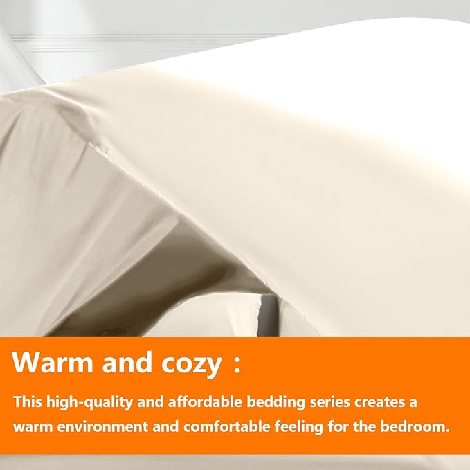 TAIMIT Light Beige Full Size Comforter Set - Image 2