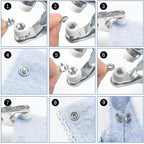 GTAAOY 100 Sets 9.5mm Metal Snaps Buttons Perfect - Image 3