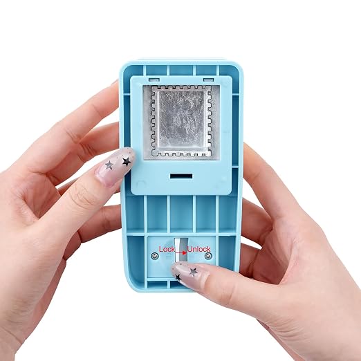 BAOFALI 2Pcs/Set Stamp Puncher 1x1inch &1.5x1.5inch Large Square Postage Stamp - Image 8