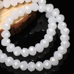 300pcs 8mm Crystal Glass Beads for Jewelry Making Faceted Rondelle Flat - Image 6
