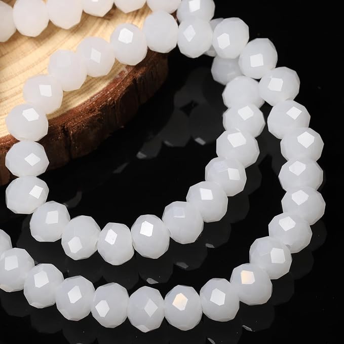 500pcs 6mm Crystal Glass Beads for Jewelry Making Faceted Rondelle Flat - Image 5