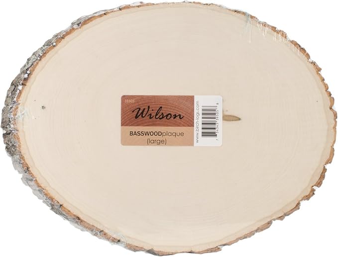 Wilson Basswood Round/Oval Plaque by Wilson