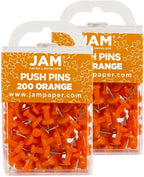 JAM PAPER Colorful Push Pins by JAMPaper
