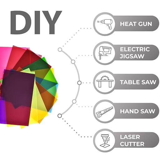 Colored Acrylic Sheets 8x12 – 10 Colors 10 Pcs, 1/8" Transparent Cast Acrylic - Image 5